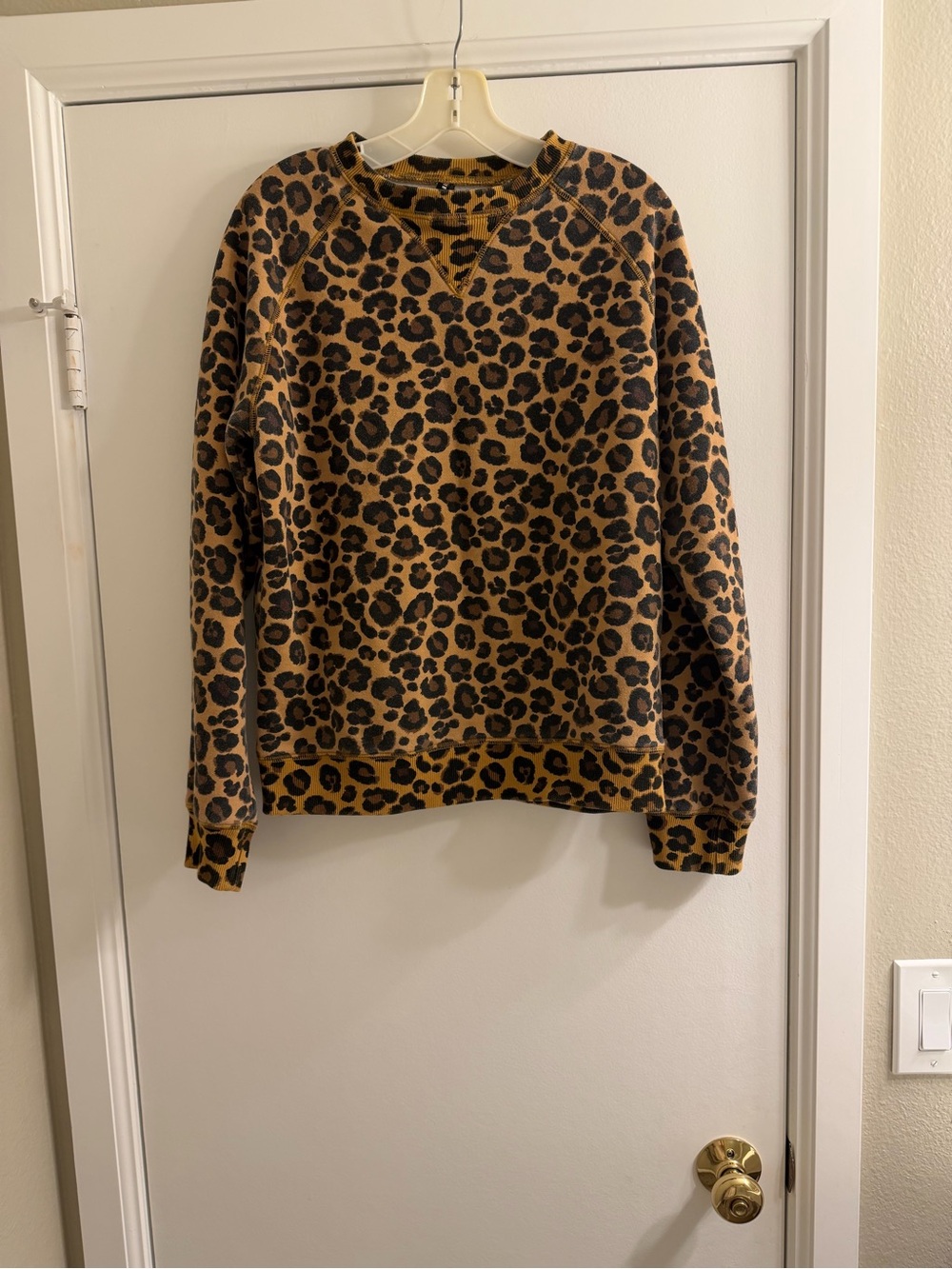 Adam  Selman  Leopard Print Women's Crewneck Sweatshirt - Brown/Black